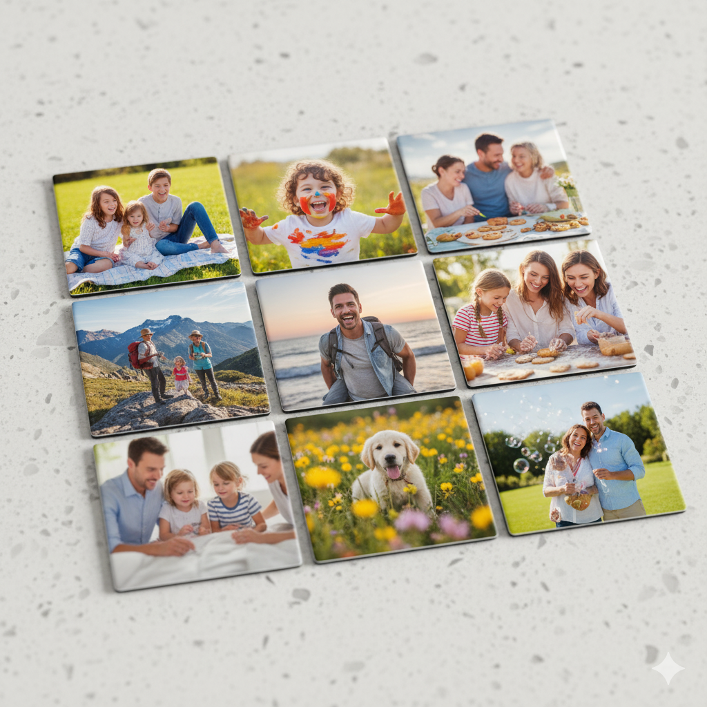 (9) Custom 2x2 Photo Magnets